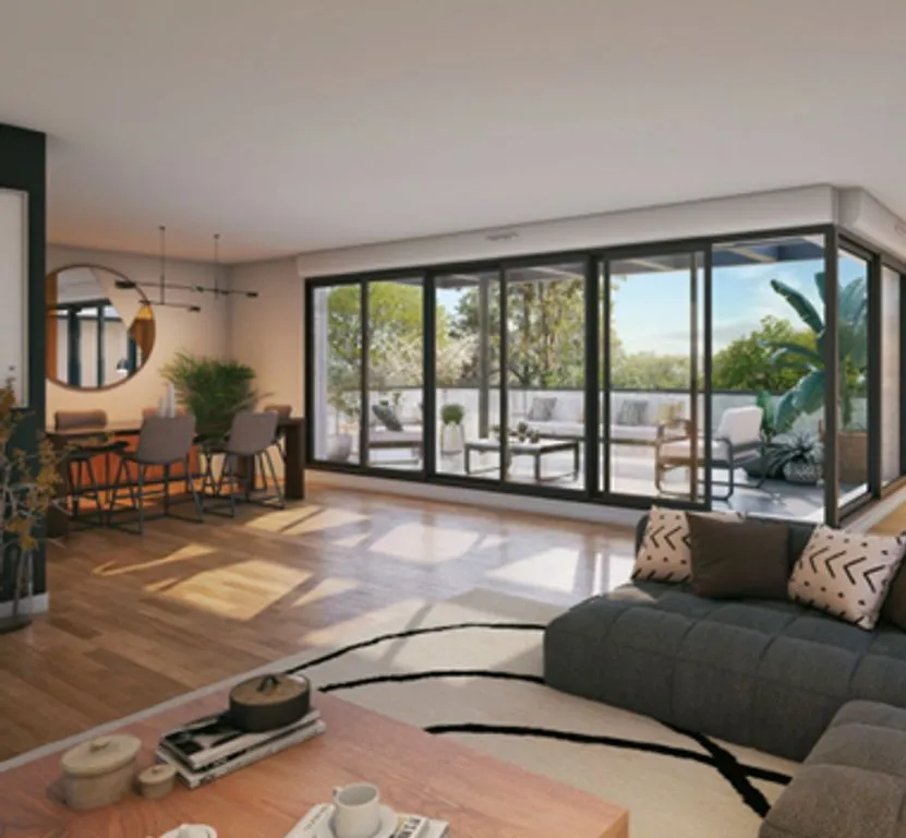 Soggiorno - Luxury Apartment with Parking in Bezons