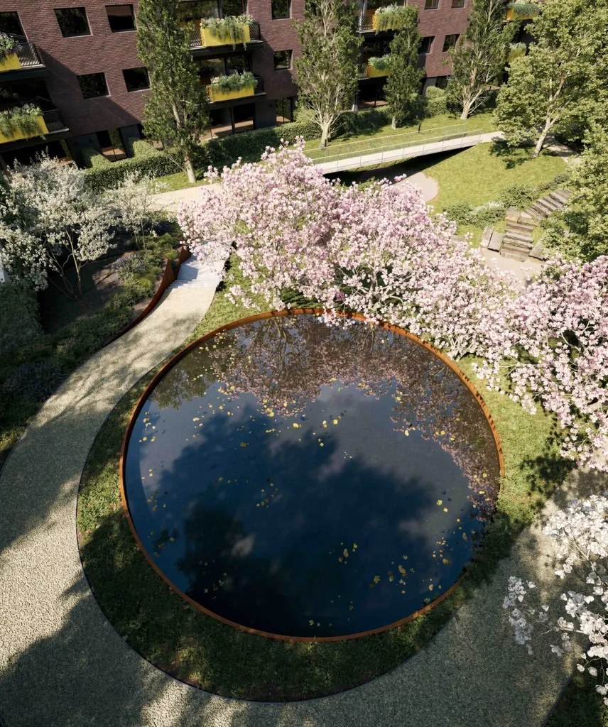 Jardin - Three-Bedroom Apartment with Water View in Porto