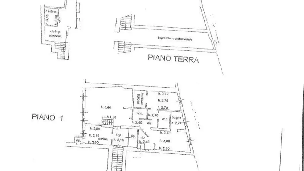 Plan - Restored Apartment with Historic View in Siena