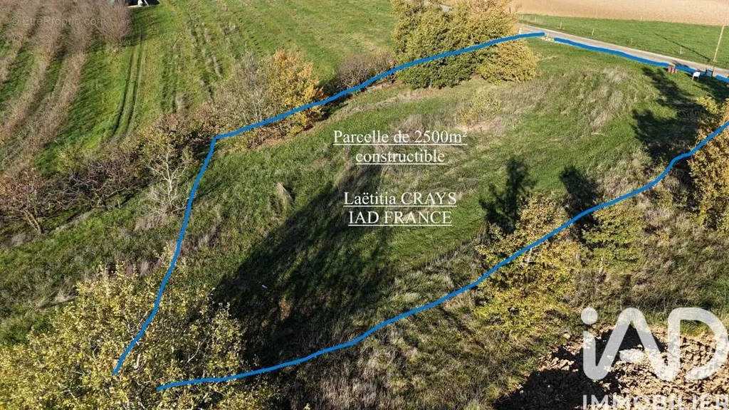 Vue aérienne - Buildable Land with South View in Puycornet