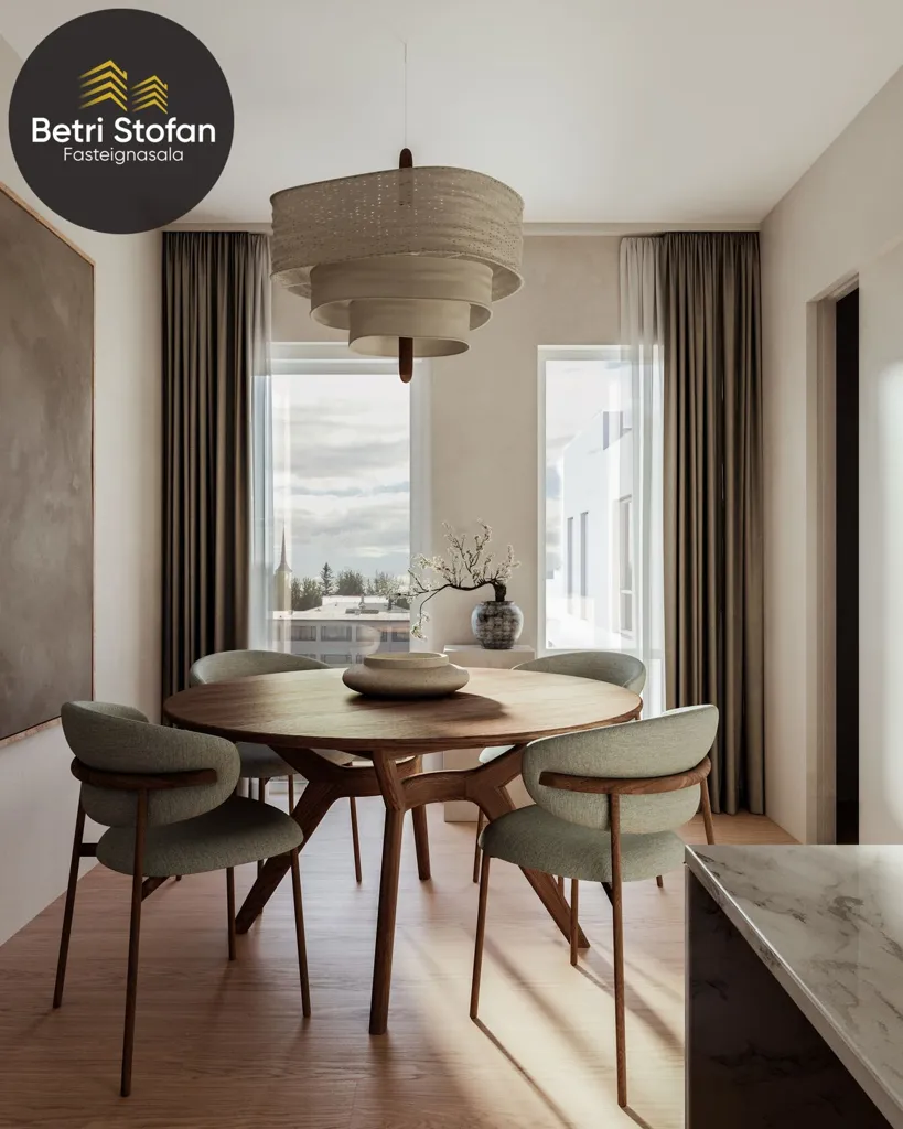Sala da pranzo - Apartment with Balcony in Reykjavik