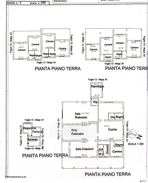 Plan - Agritourism Property with Pool in Tresnuraghes