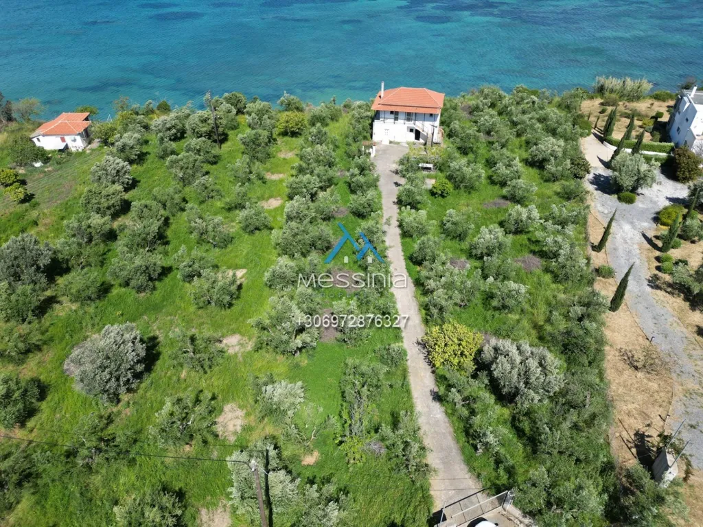 Vista aerea - Beachfront Villa with Sea View in Gargaro, Messinia