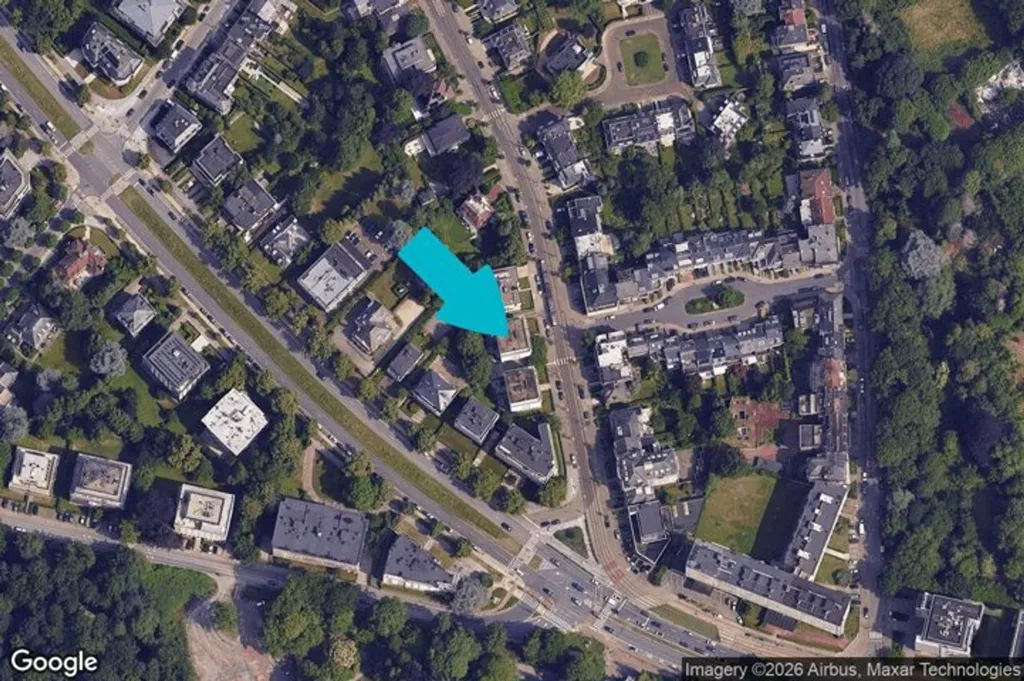 Vue aérienne - Appartement 2 Chambres avec Bureau près du Bois de la Cambre