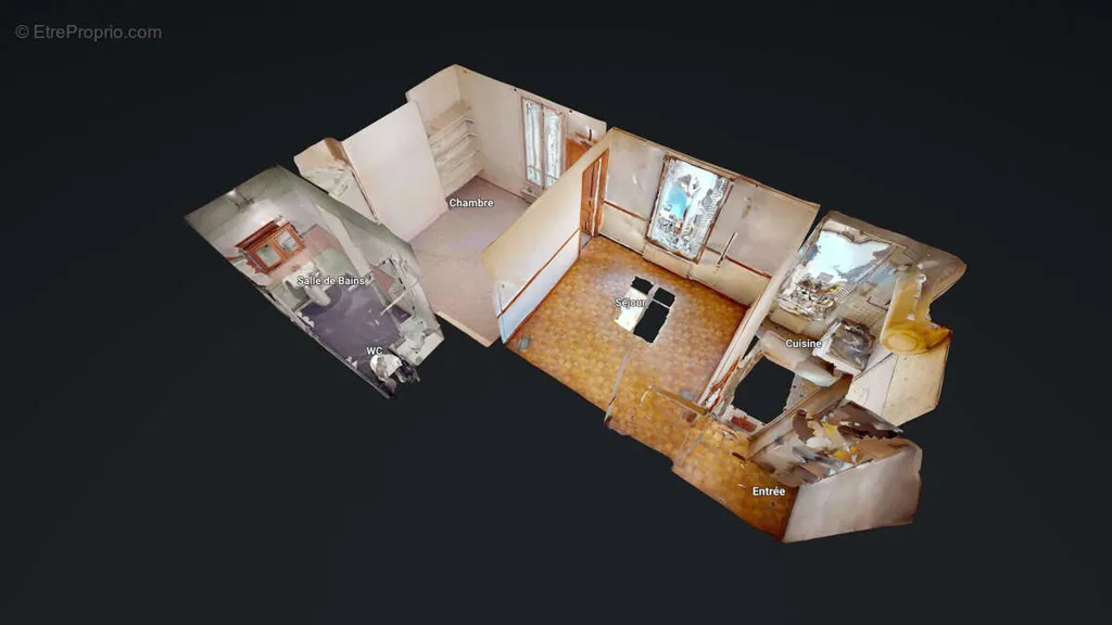 Floor Plan - Bright 2-Bedroom Flat in Pantin's Golden Triangle