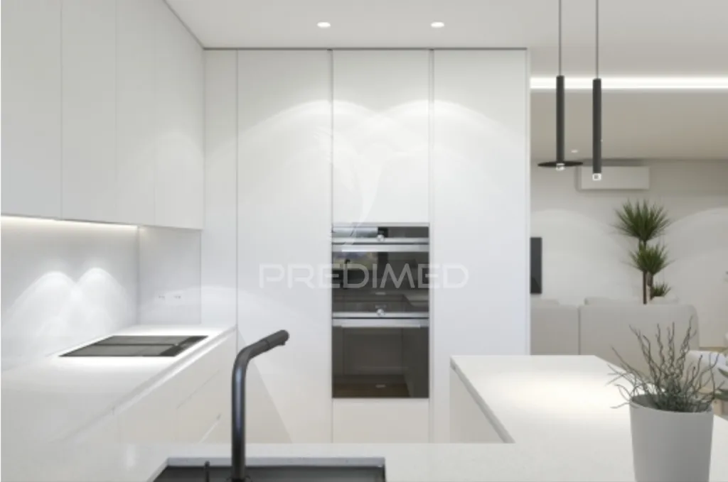 Köök - Luxury Condo with Private Garage in Leiria