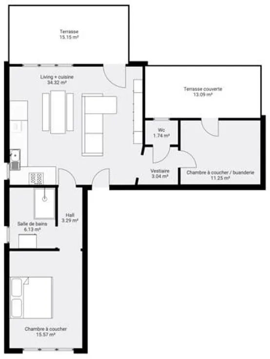 Appartement à Morlanwelz-Mariemont, Rue des Déportés