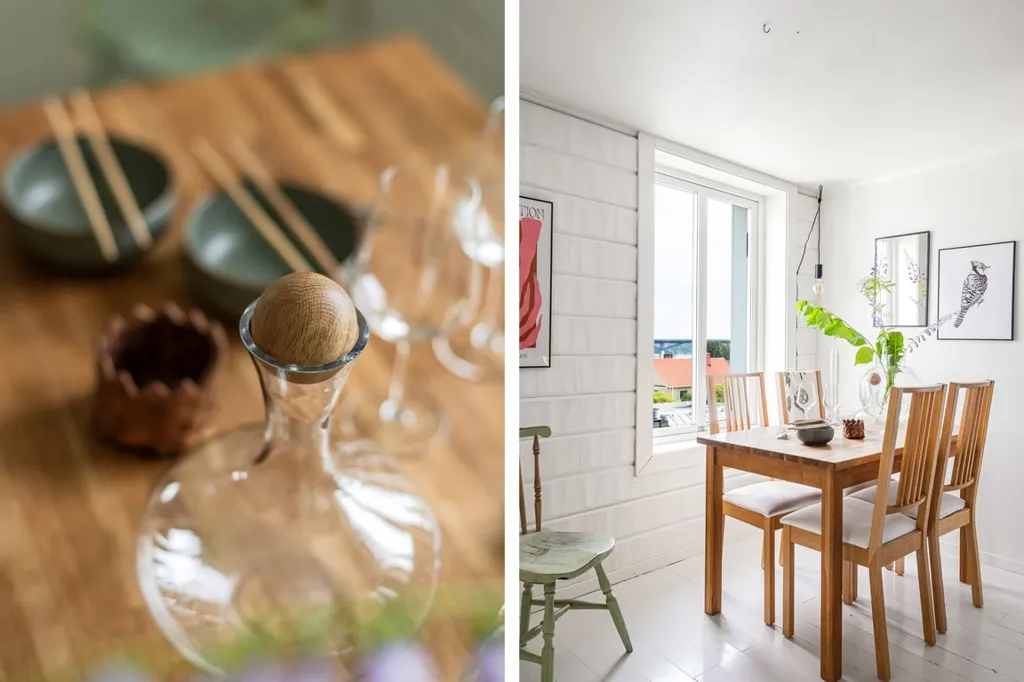 Sala da pranzo - Charming Attic Flat with Sundsvall Bridge View