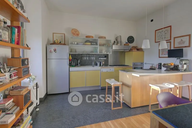 Kitchen - Rear-Converted Attico with Balcony in Verbania