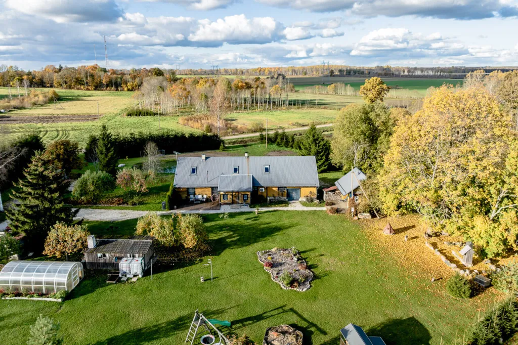 Aerial - Renovated Cottage with Sauna in Soeva