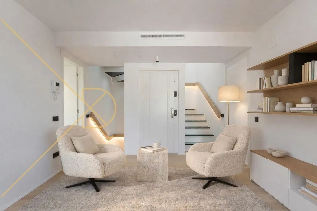 Séjour - Contemporary Adjoined House with Pool in Sarrià