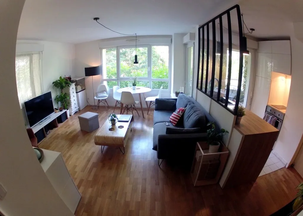 Séjour - Appartement Lumineux avec Terrasse à Courbevoie