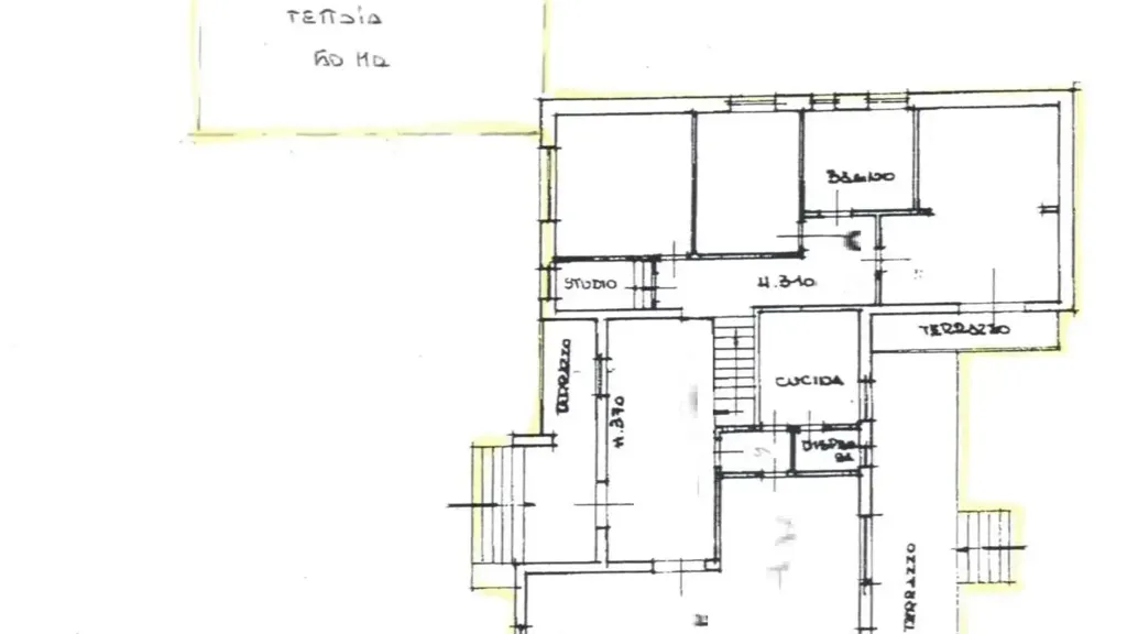 Plan - Rustic Villa with Garden in Empoli