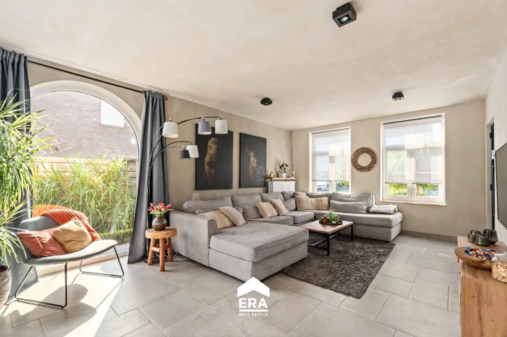 Living Room - Contemporary House with Garden in Beernem