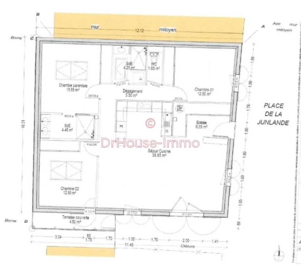 Plaan - Buildable Plot in Saint-Sauveur