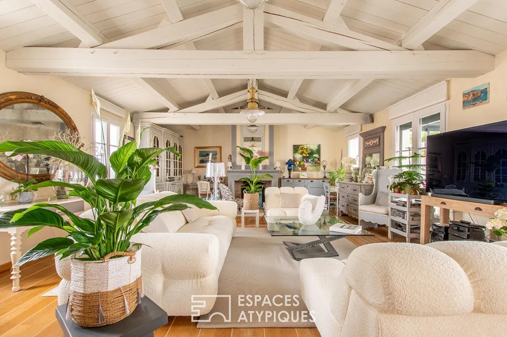 Séjour - Maison de Charme avec Accès Privé à la Plage à La Guérinière