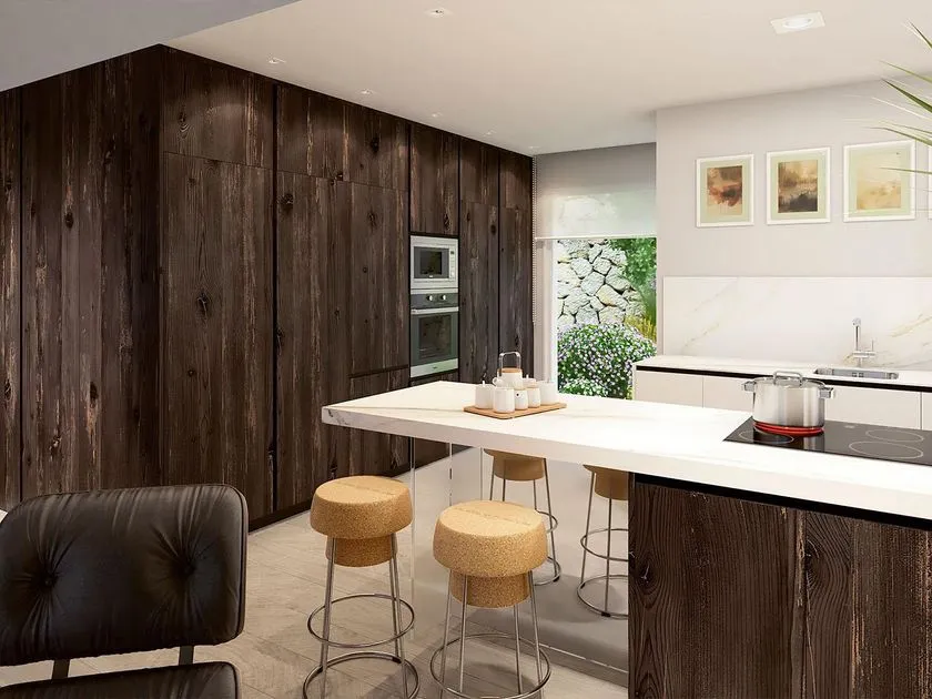 Kitchen - Villa with Private Pool in Algorfa, Alicante