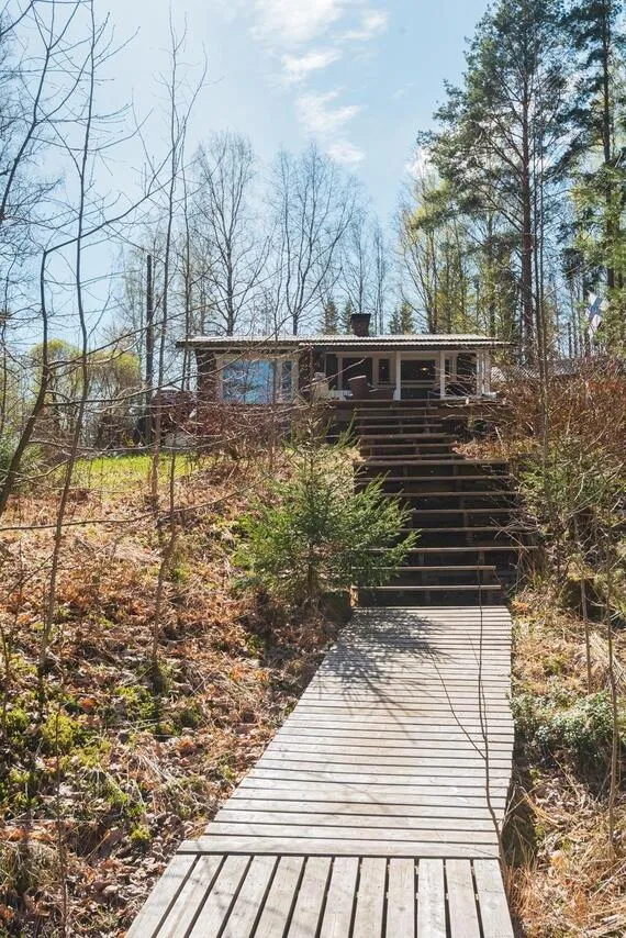 Extérieur - Cottage with Sauna and Lake View in Teisko