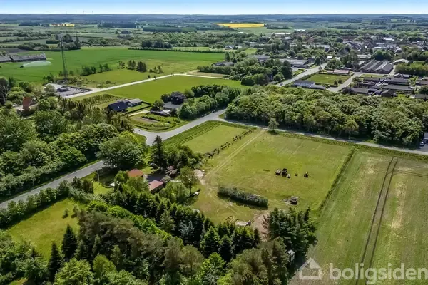 Vue aérienne - Country Cottage with Nature View in Vemb