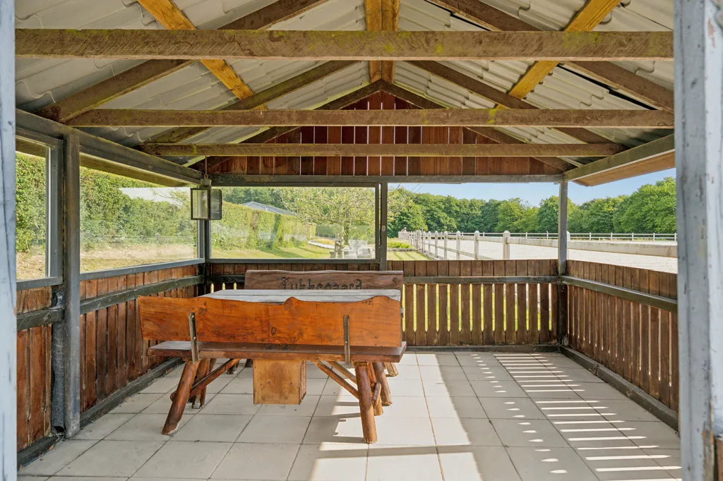 Terrasse - Equestrian Estate with Spa in Vinding