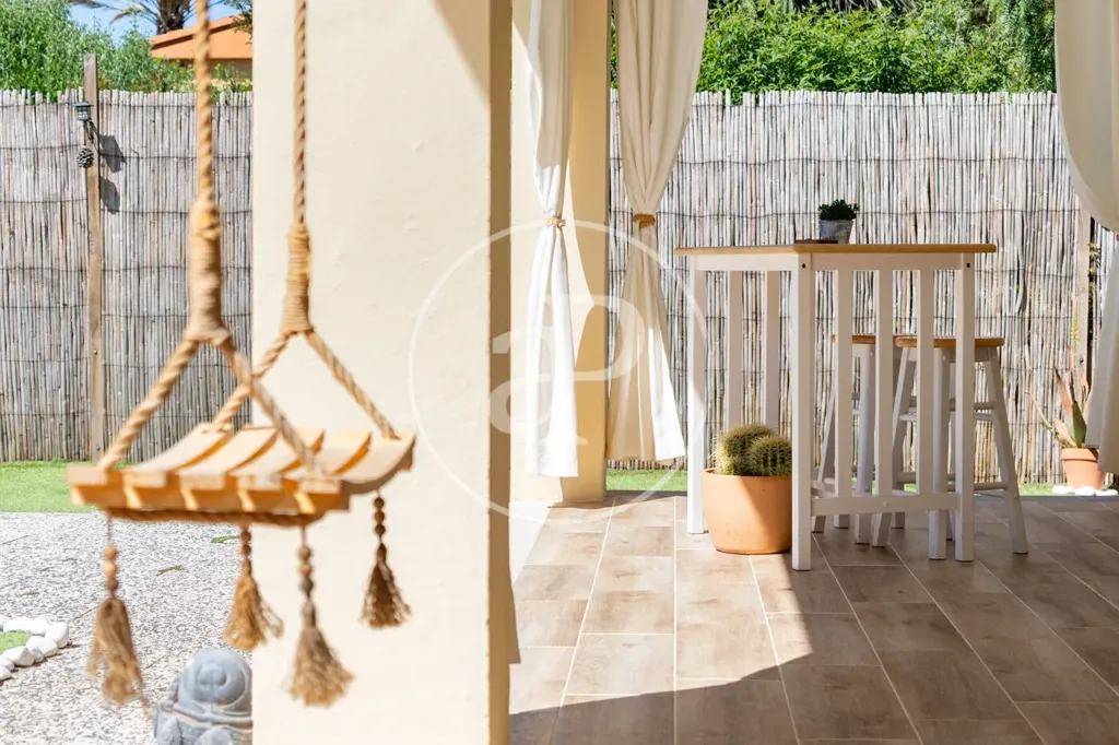 Terrasse - Renovated Chalet with Sea View in Badia Blava