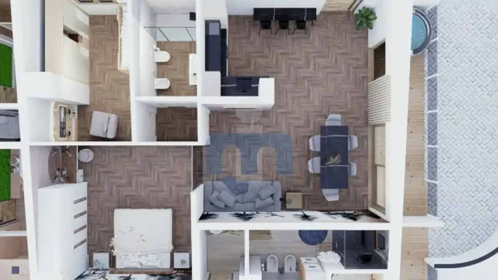 Plan - Rustic Apartment with Mountain View in Valfurva