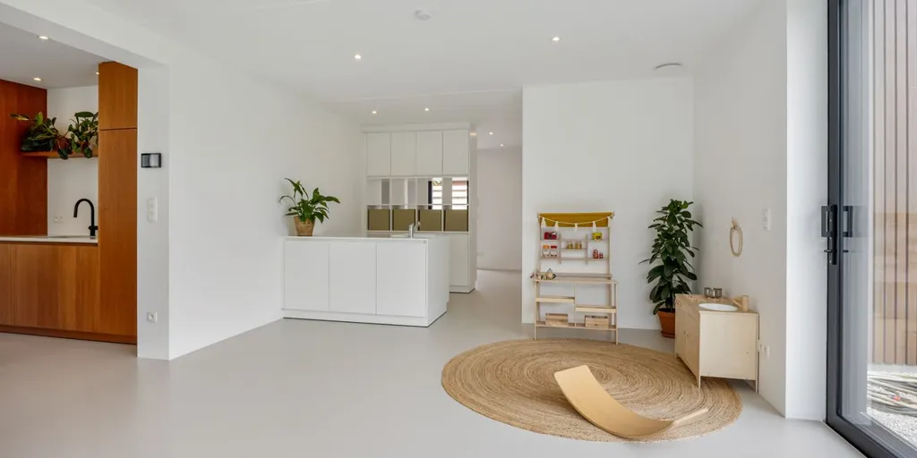 Köök - Renovated Modern House with Terrace in Lommel