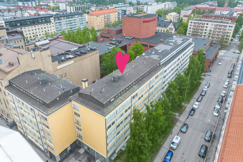 Õhuvaade - Compact Apartment with Central Location in Tampere