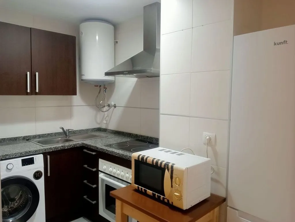 Köök - Twin-bedroom Apartment with Pool in Los Pacos