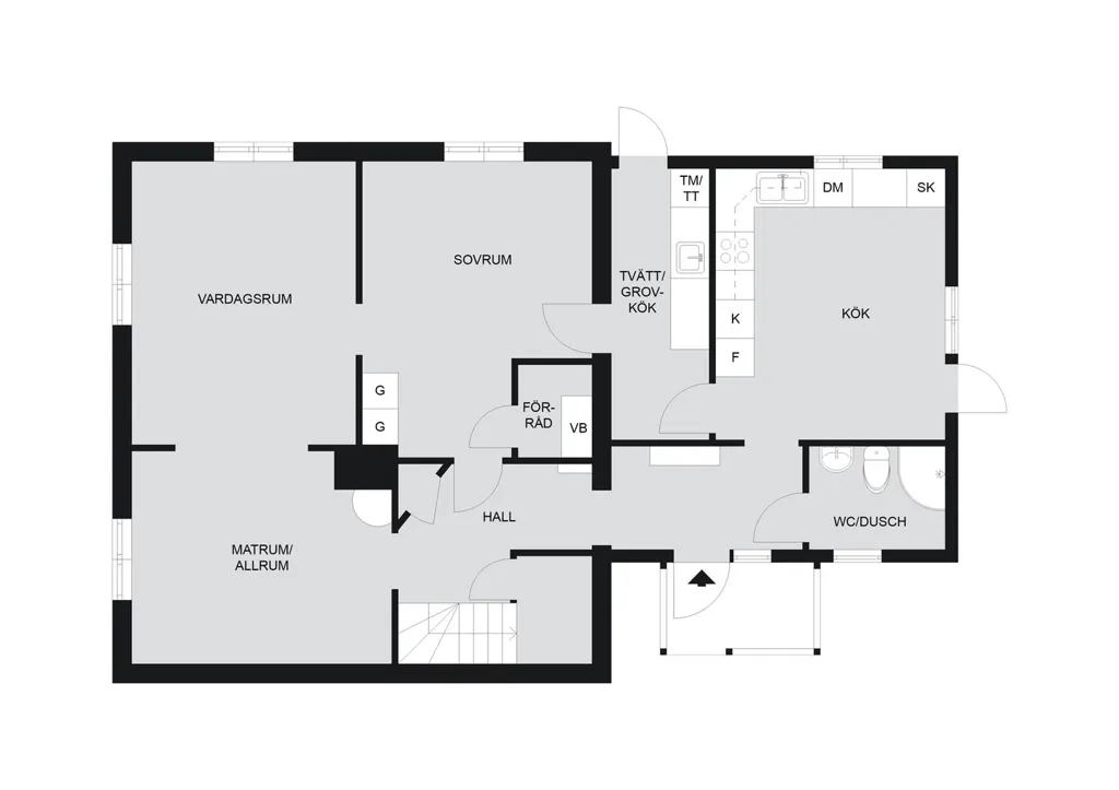 Plan - Planned Villa on Gysingegatan, Borlänge