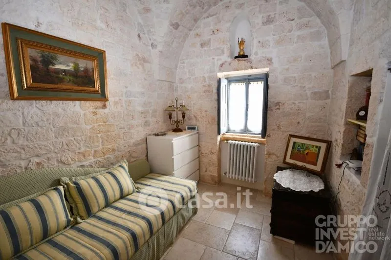 Living Room - Historic Palazzo with Panoramic View in Cisternino