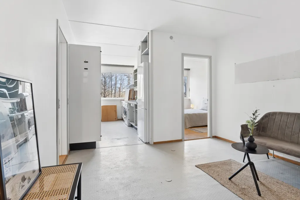 Séjour - Spacious Apartment with Forest View in Holte