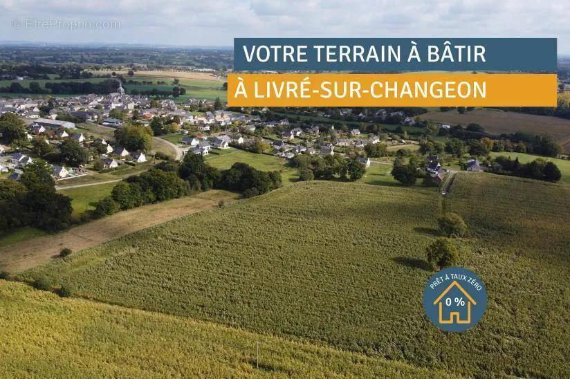 Õhuvaade - Building Land with Viability in Livré-sur-Changeon
