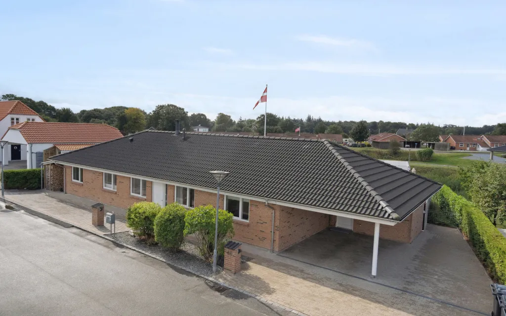 Vue aérienne - Eco-Friendly Villa with Solar Panels in Kollund