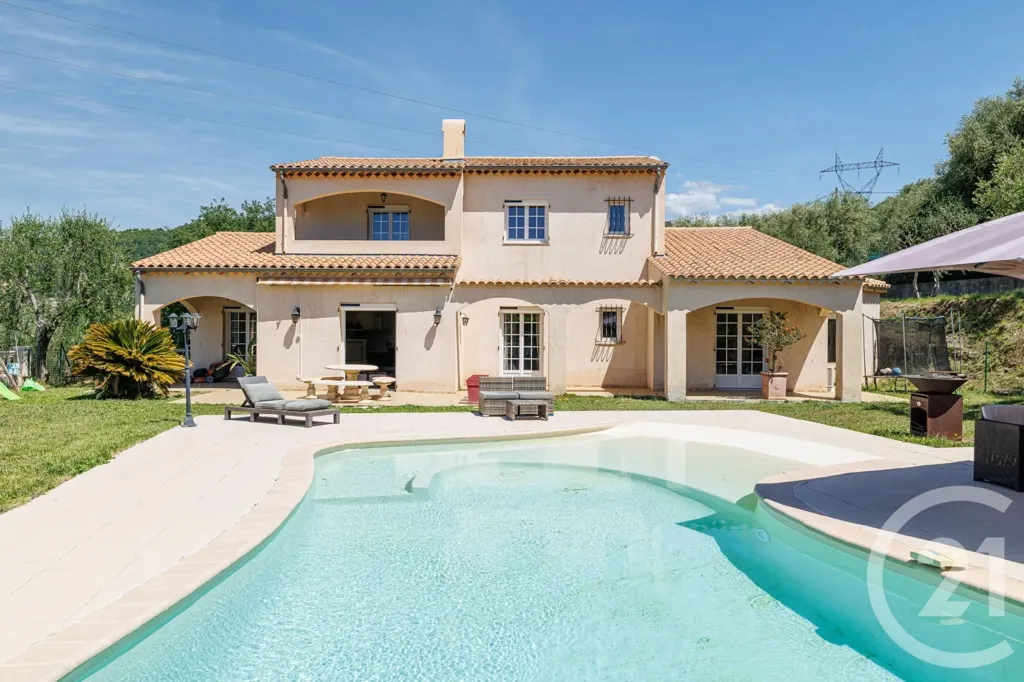 Pool - Provençal Villa with Pool and Panoramic View near Nice