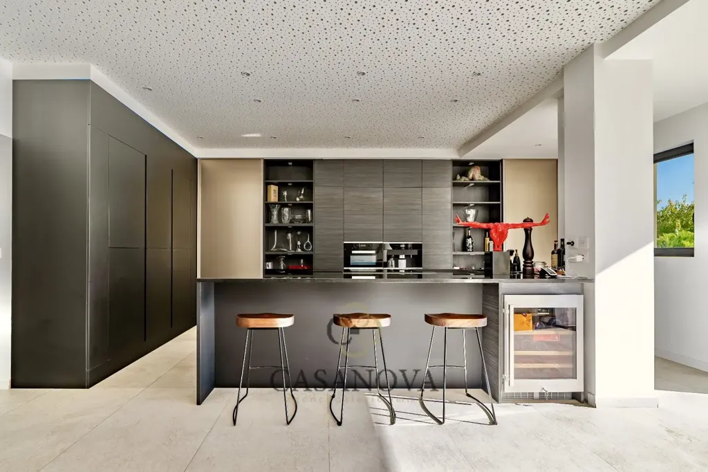 Köök - Luxury House with Pool in Baillargues