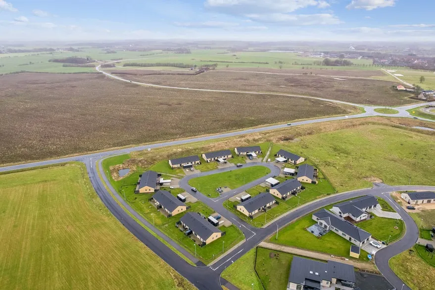 Vista aerea - Modern Rowhouses with Central Location in Jelling