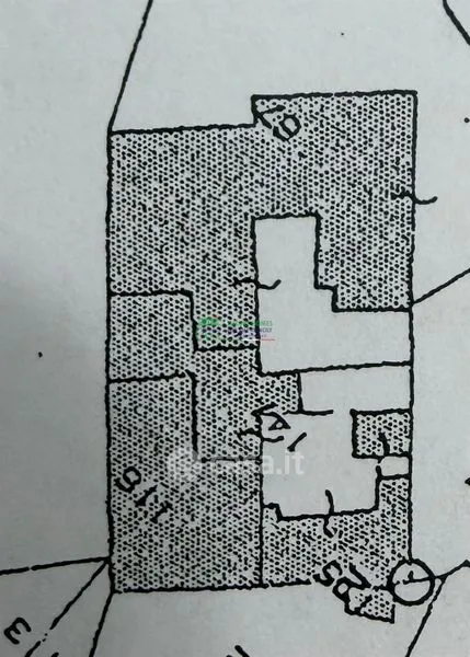 Plan - Rural House with Artesian Well in Ragusa