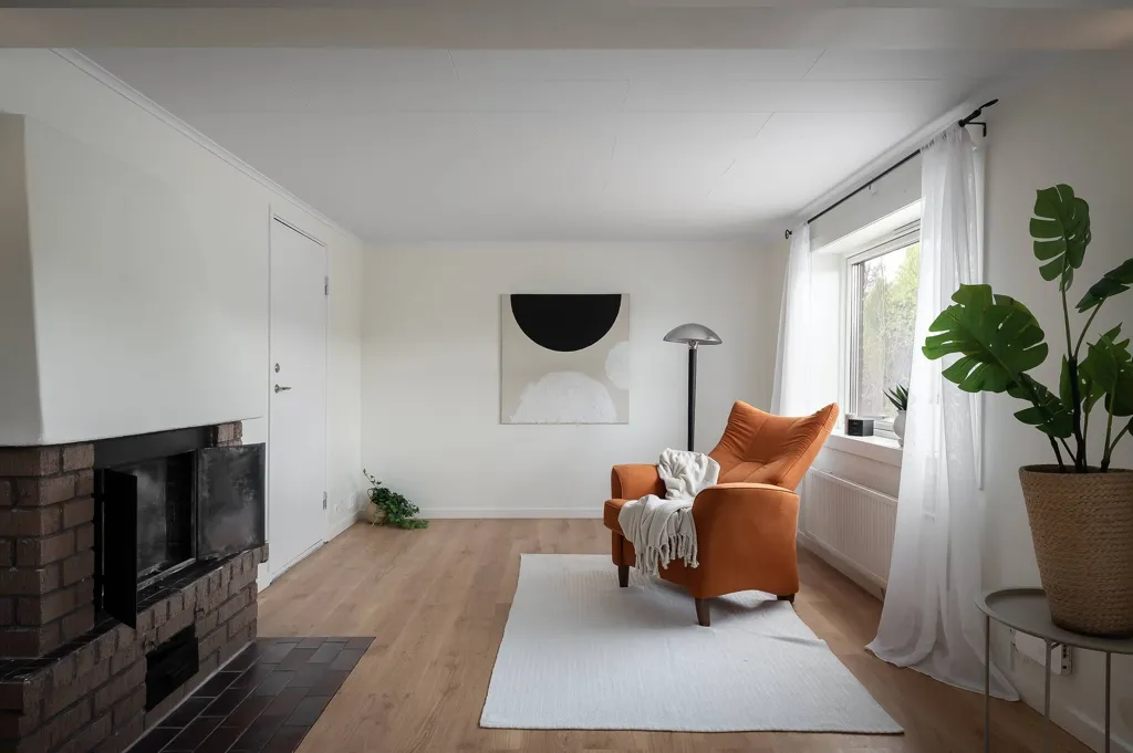 Séjour - Renovated Villa with Fireplace in Grödby