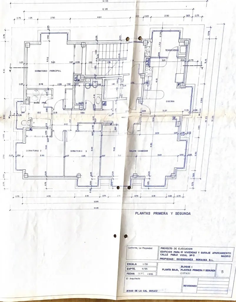 Floor Plan - Luxury Flat with Pool in Colina, Madrid