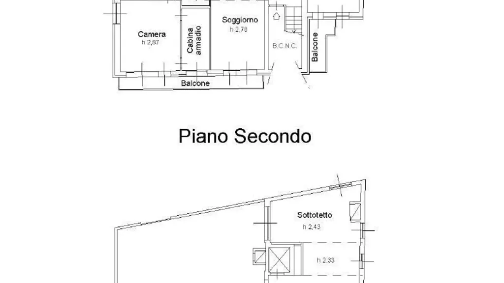 Plan - Luxury Penthouse with Terraces in Cantù