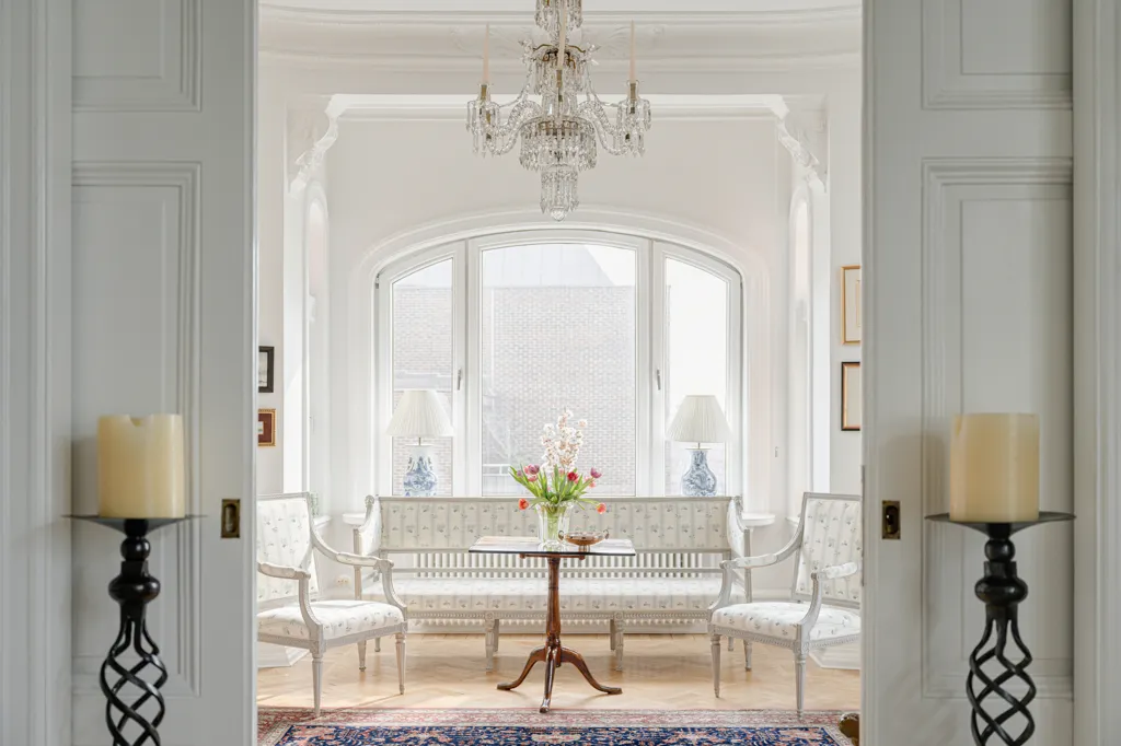 Living Room - Gable Flat with Jugendstil in Malmö Centre