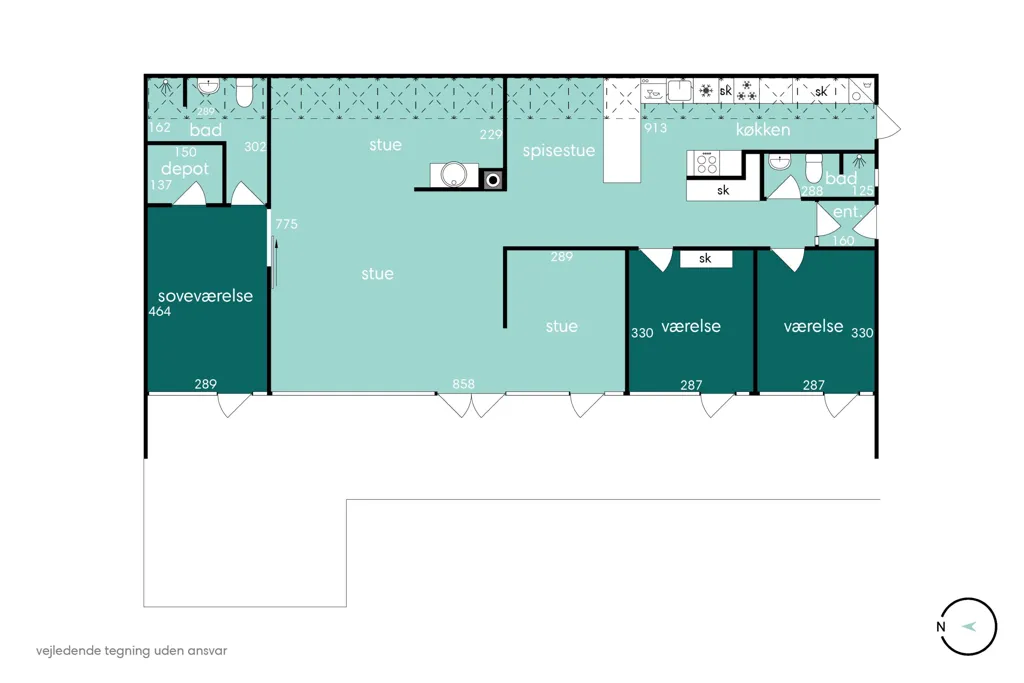 Plan - Architectural Villa with Garden in Quiet Area