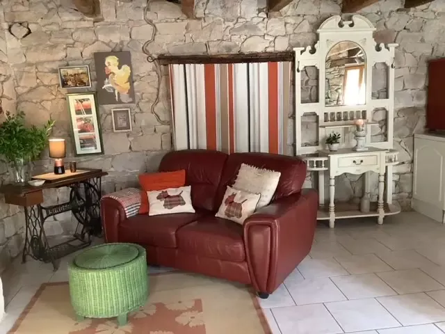 Séjour - Maison de Caractère avec Vue sur Rivière à Guémené sur Scorff