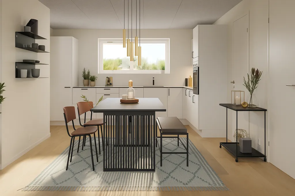 Söögituba - Spacious 4-Room Terrace House in Grejs