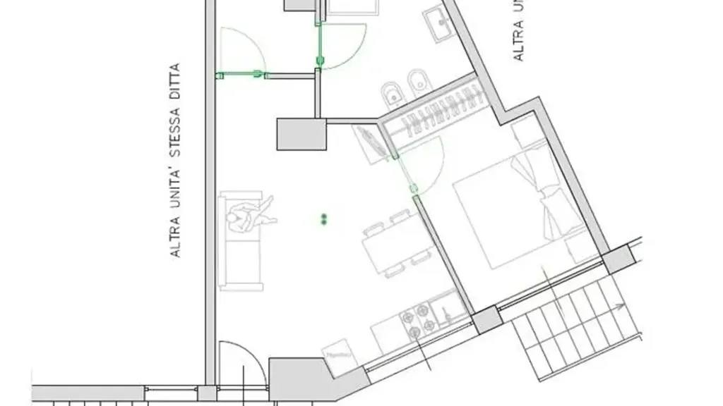Plan - Rented Duplex in Industrial Complex, Milan