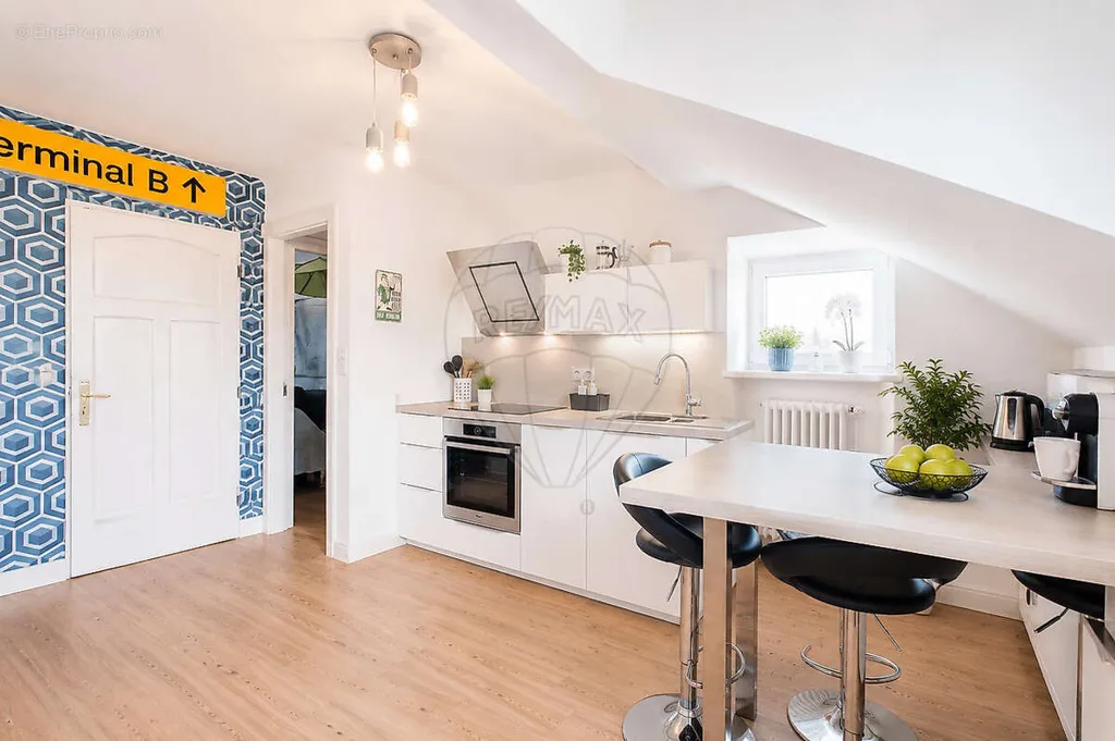 Cuisine - Appartement de Caractère au Dernier Étage à Metz