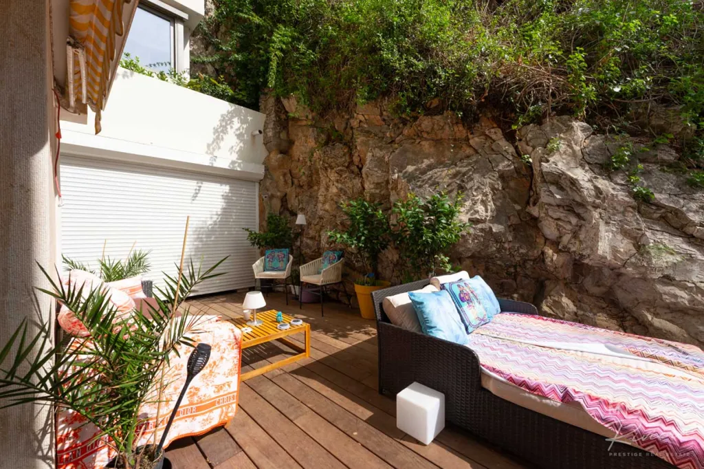 Terrasse - Appartement Duplex avec Vue Mer au Cap de Nice