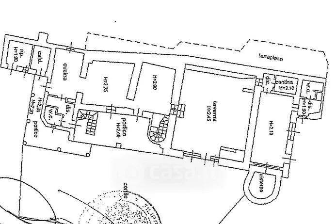 Plan - Rustic Casale with Garden in Vigolo