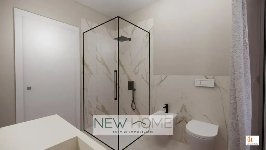 Bathrooms - Class A4 Apartment with Terrace in Verona